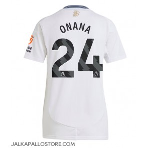 Aston Villa Amadou Onana #24 Vieraspaita Naisten 2024-25 Lyhythihainen